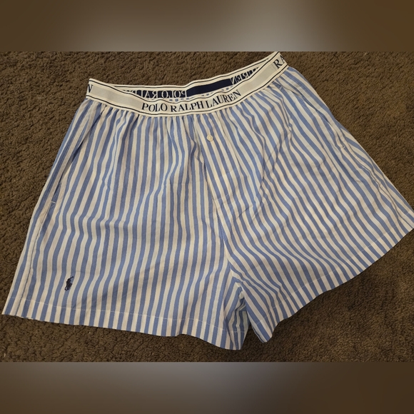 Polo by Ralph Lauren Blue Striped Men's Boxers - Picture 1 of 3